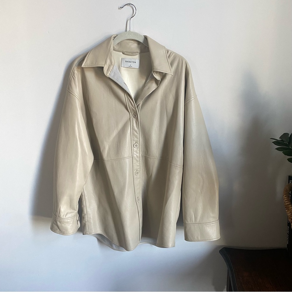 Babaton Pelli Vegan Leather Shirt